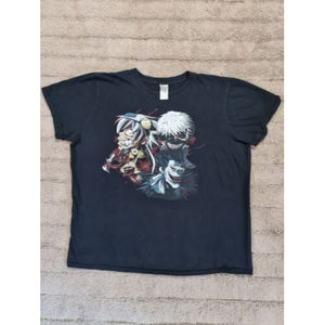 Tokyo Ghoul Death Note Souleater Parasyte T-Shirt Size L Black